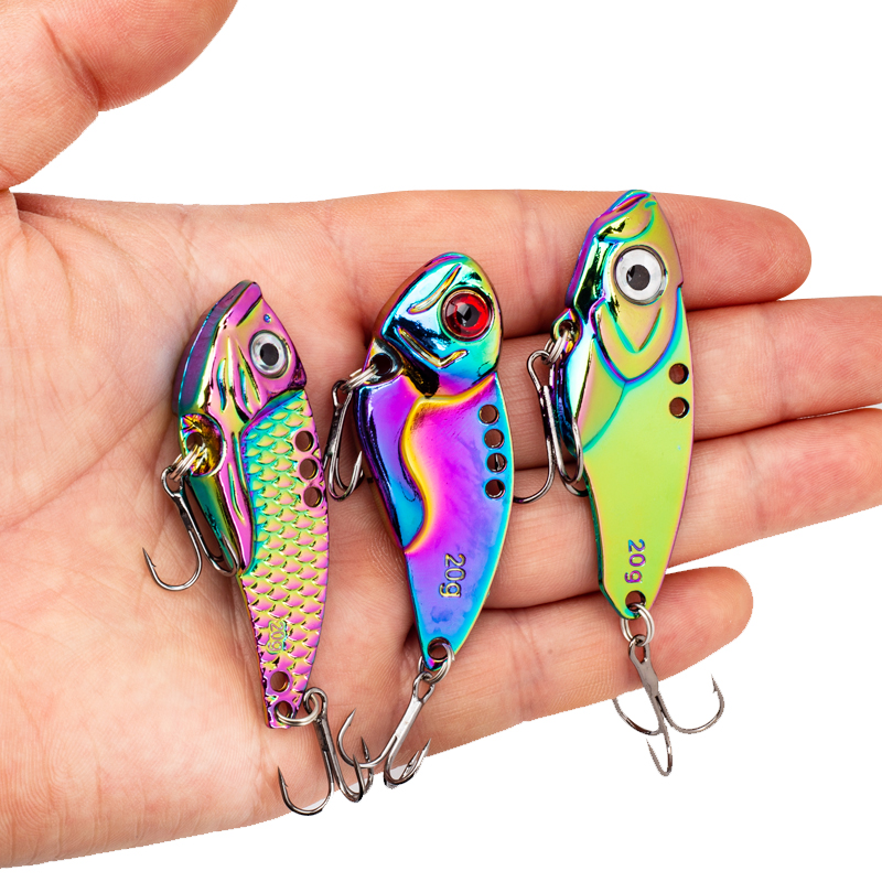 3PCS Metal Colorful VIB Lure 5 - Jigger Double Sided 리뷰 및 가격