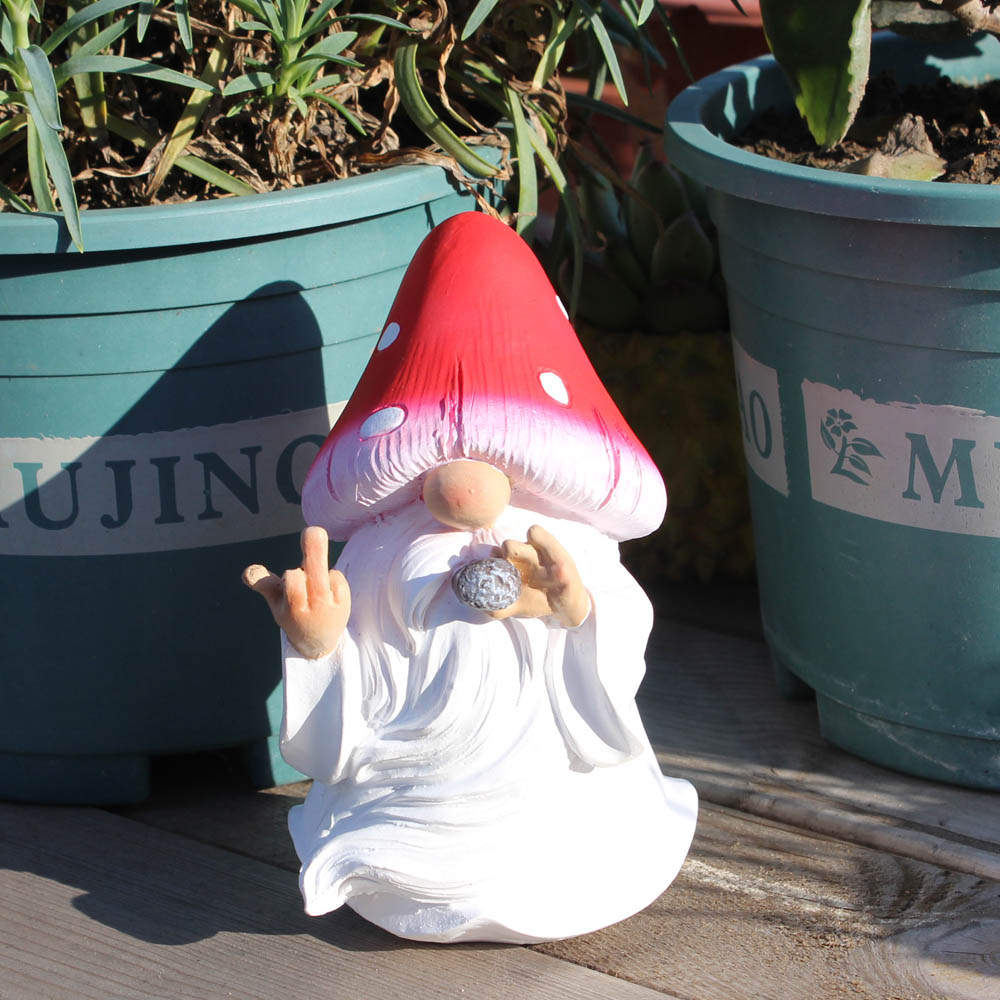 Mushroom Smoking Gnomes Funny  - Home Bargains 리뷰 및 가격