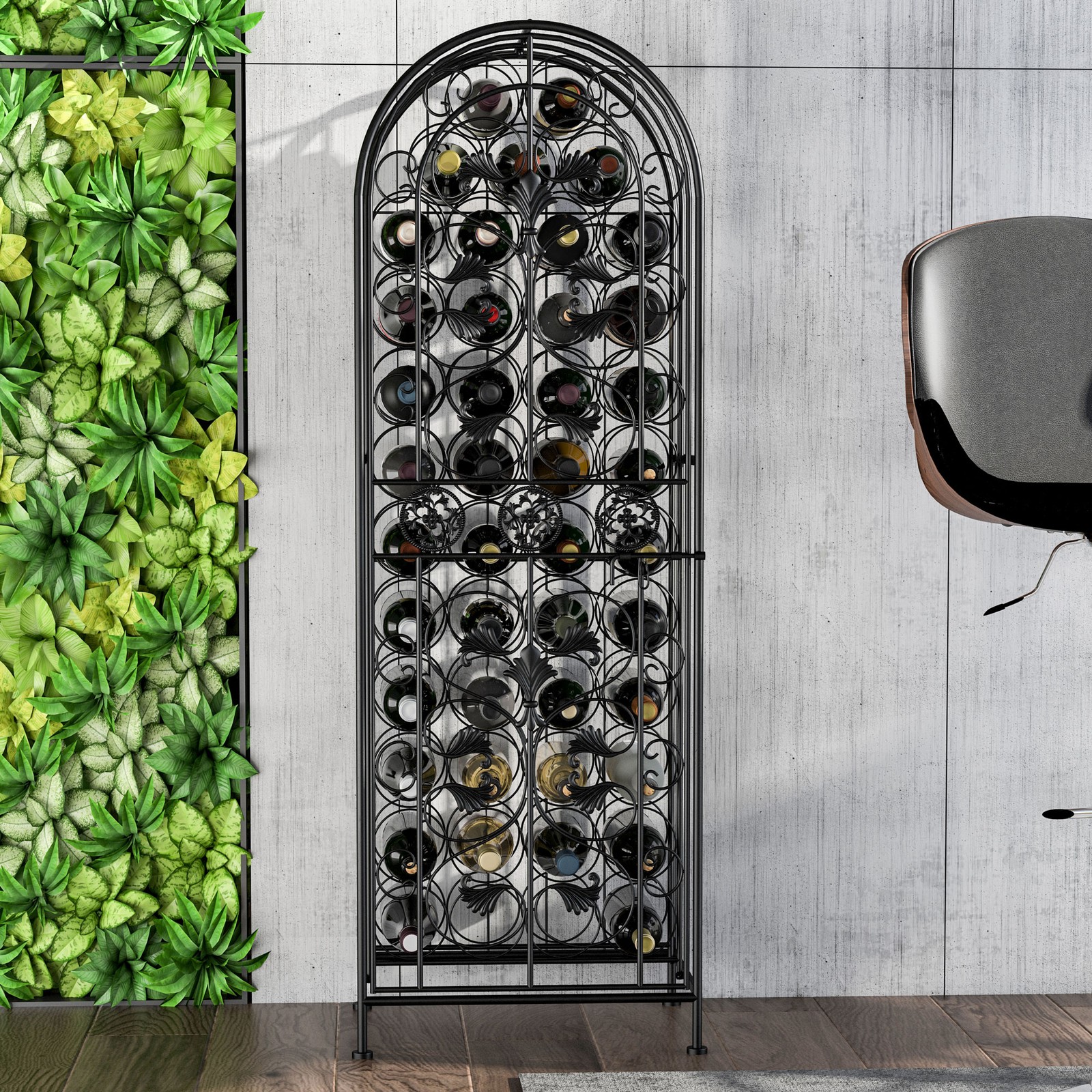 Free Standing Wine Rack 45 Bot - Home Bar And Cabinet 리뷰 및 가격