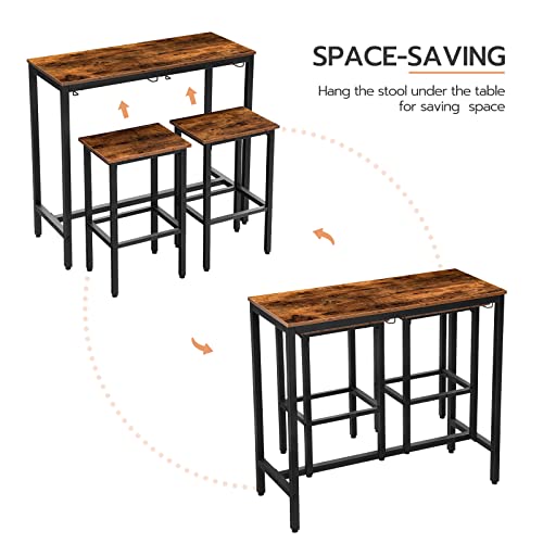 Industrial Bar Height Table Wi - Home Bar Stools 리뷰 및 가격