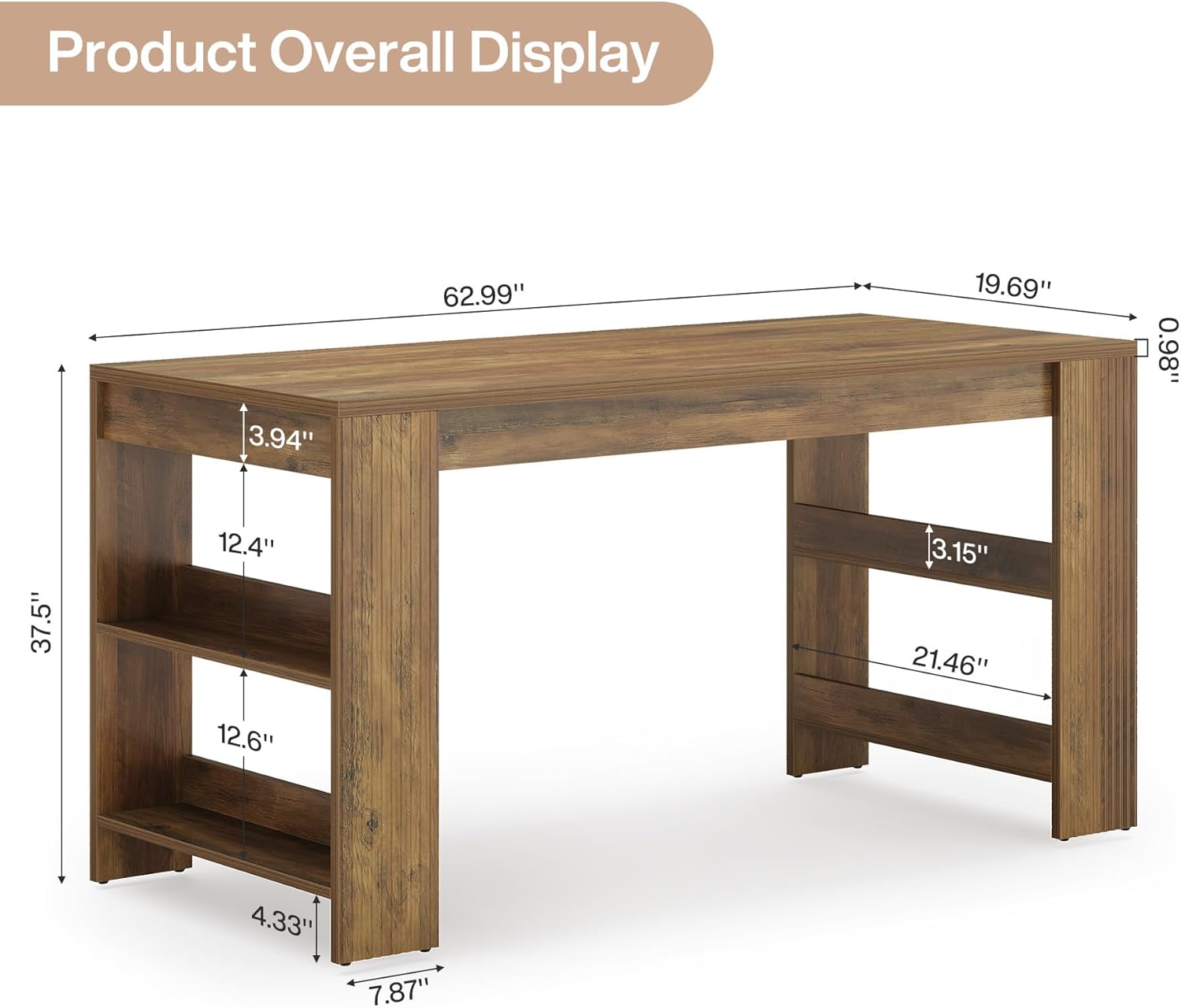 63-Inch Kitchen Island with St - Home Bar Shelves 리뷰 및 가격