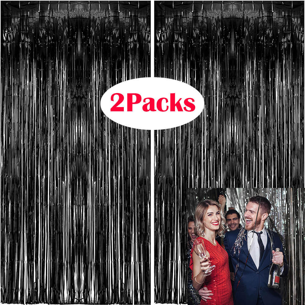 2Packs Black Metallic Tinsel F - Home Bargains 리뷰 및 가격