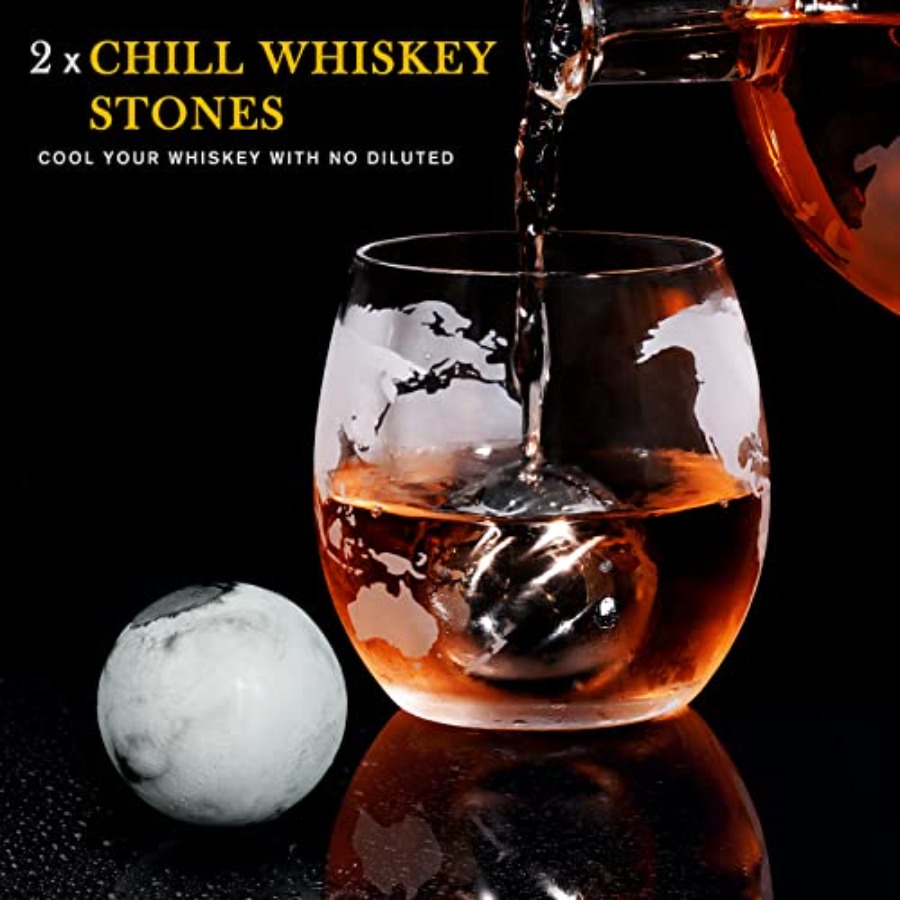 Gifts for Men Dad Fathers Day, - Decanter Globe Set 리뷰 및 가격