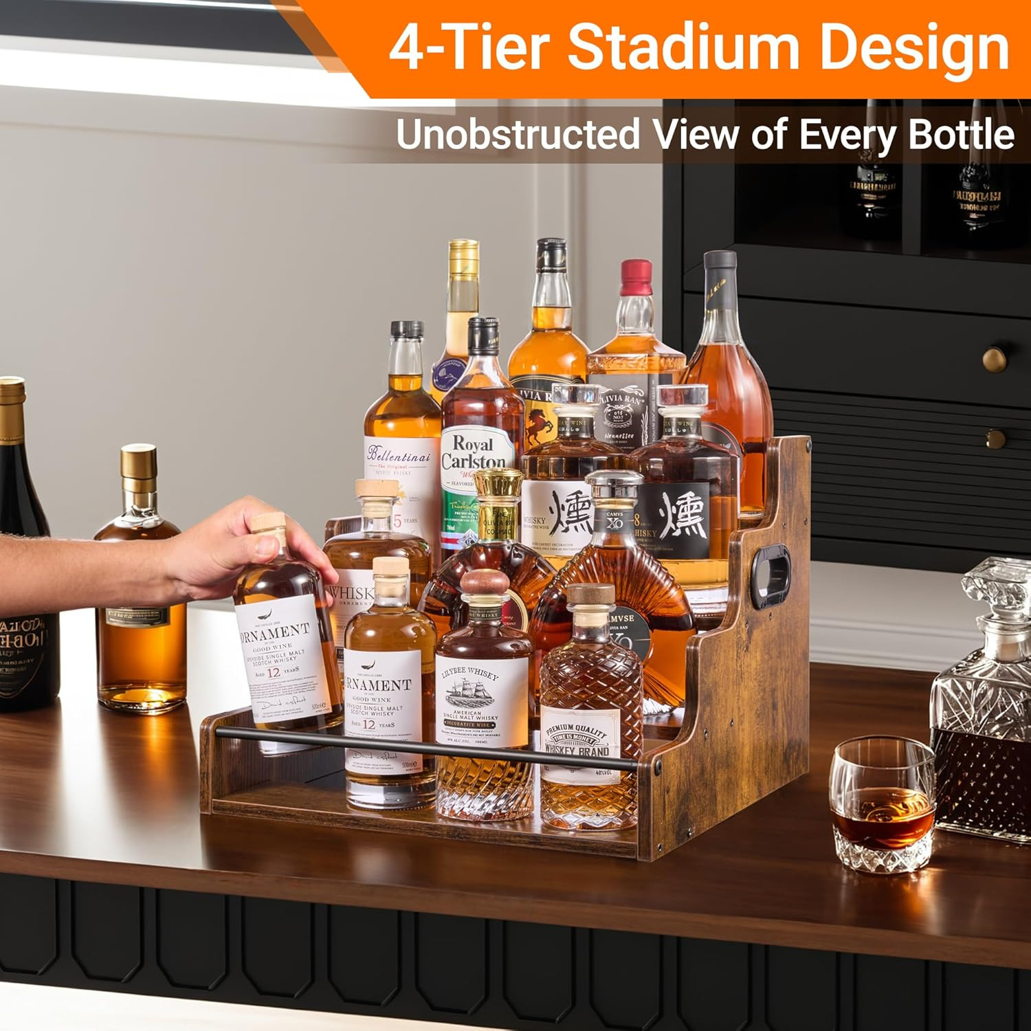 Liquor Bottle Display Shelf, C - Home Bargains 리뷰 및 가격