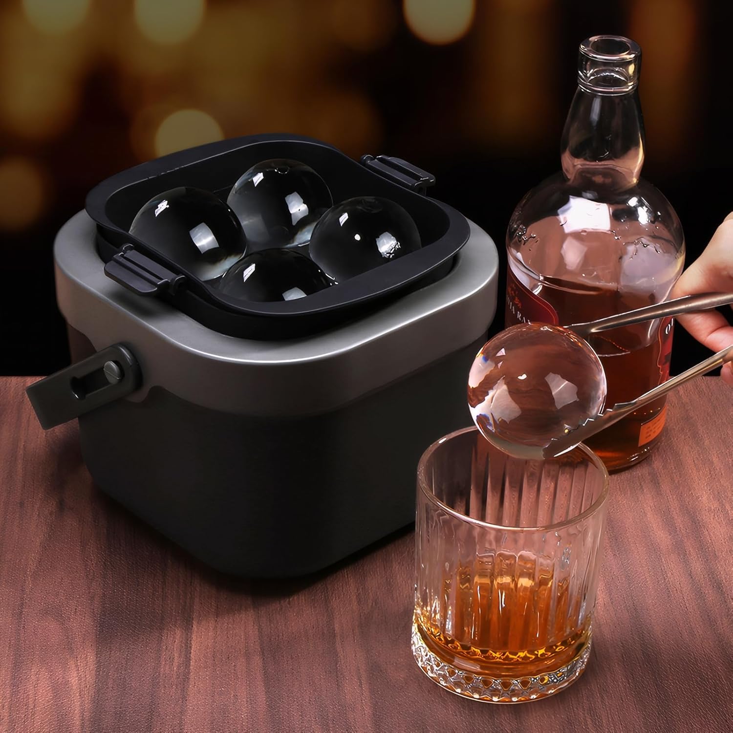 Crystal Clear Ice Ball Maker,  - Ice Mold Sphere 리뷰 및 가격