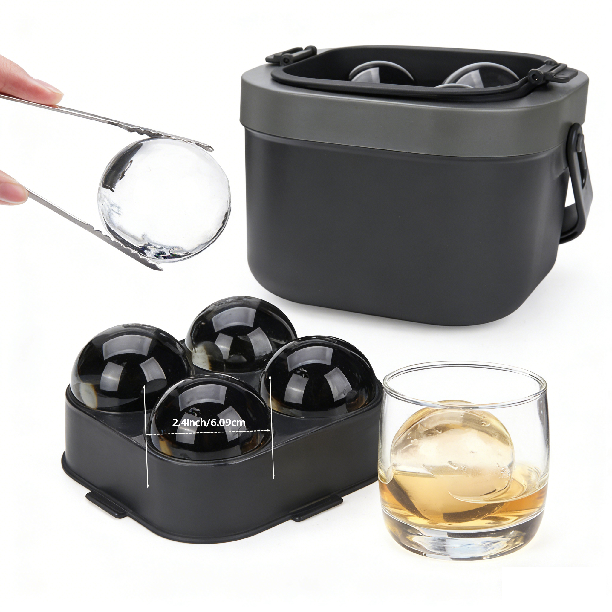 Crystal Clear Ice Ball Maker,  - Ice Mold Sphere 리뷰 및 가격