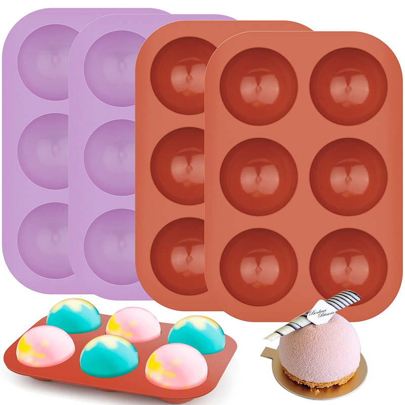 6 Cavities Semicircle Silicone - Ice Mold Sphere 리뷰 및 가격