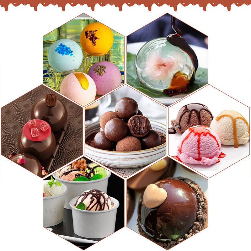 6 Cavities Semicircle Silicone - Ice Mold Sphere 리뷰 및 가격