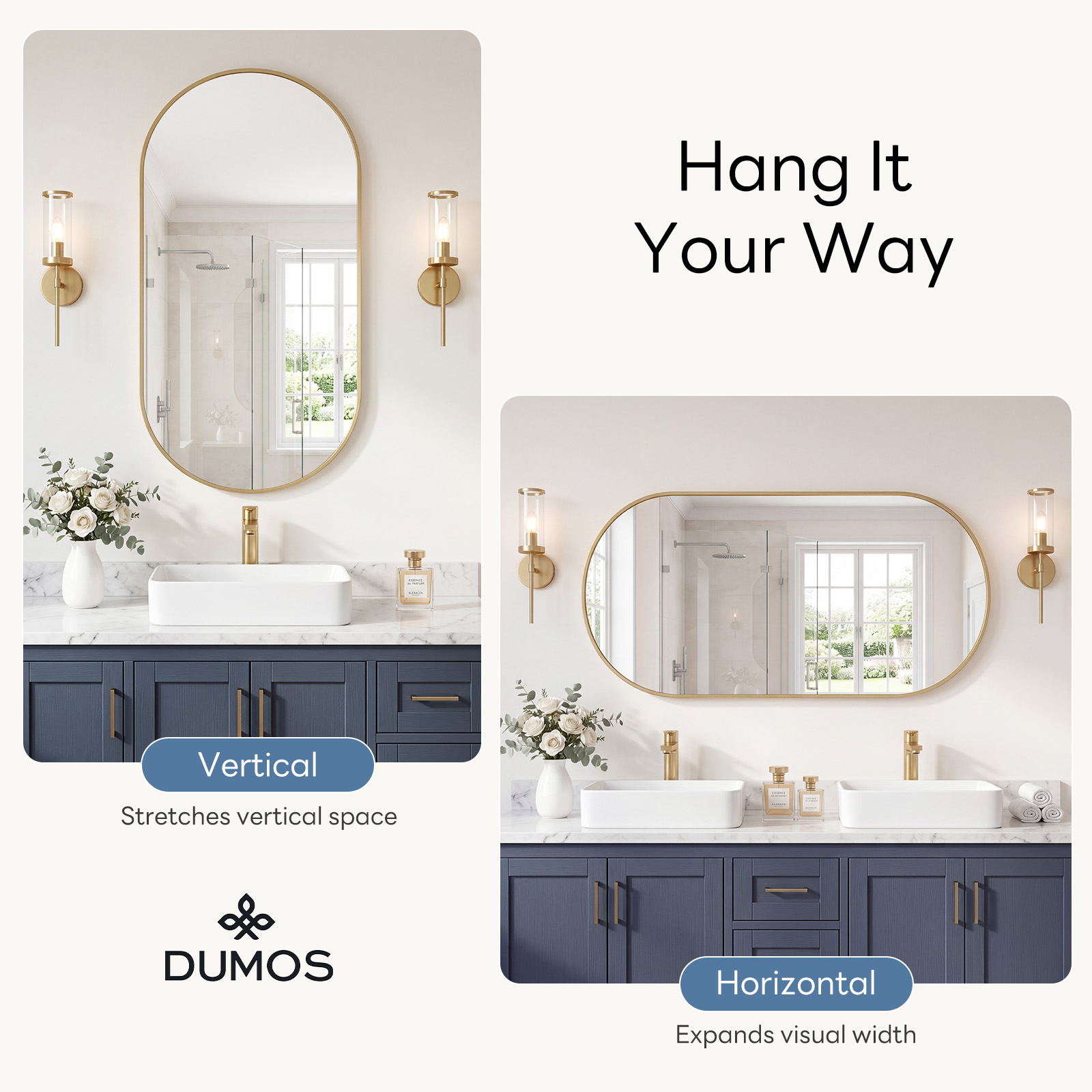 JHK Oval Wall Mirror with Meta - Home Bargains 리뷰 및 가격