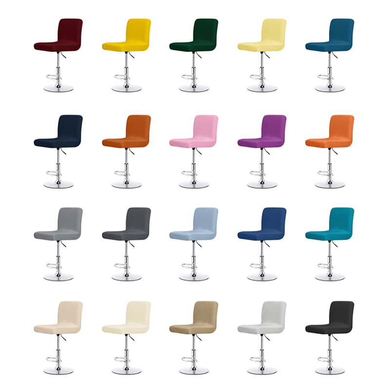 Velvet Solid color Chair Cover - Home Bar Seating 리뷰 및 가격