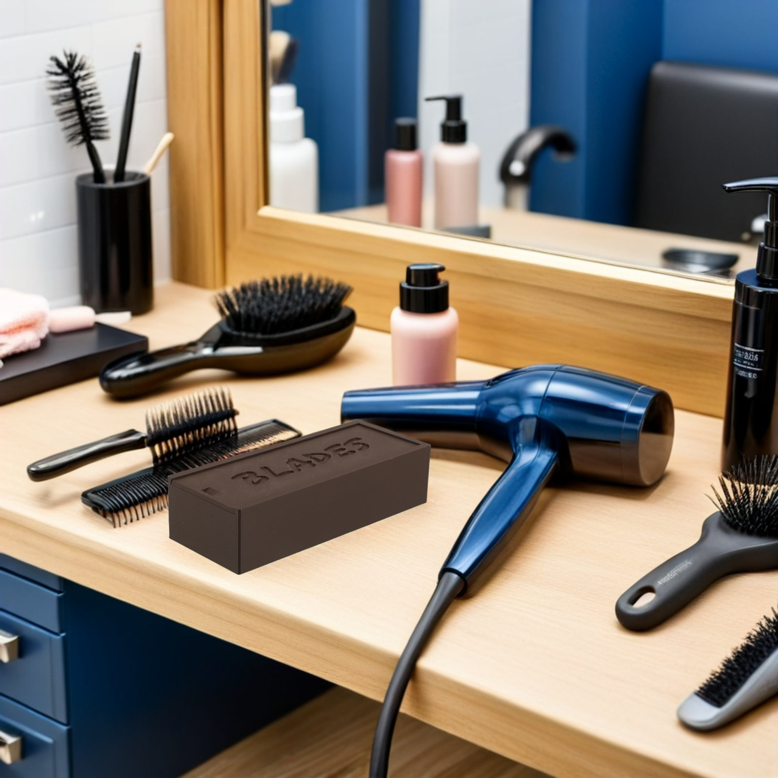 Brown Plastic Blade Storage Ca - Home Barber 리뷰 및 가격