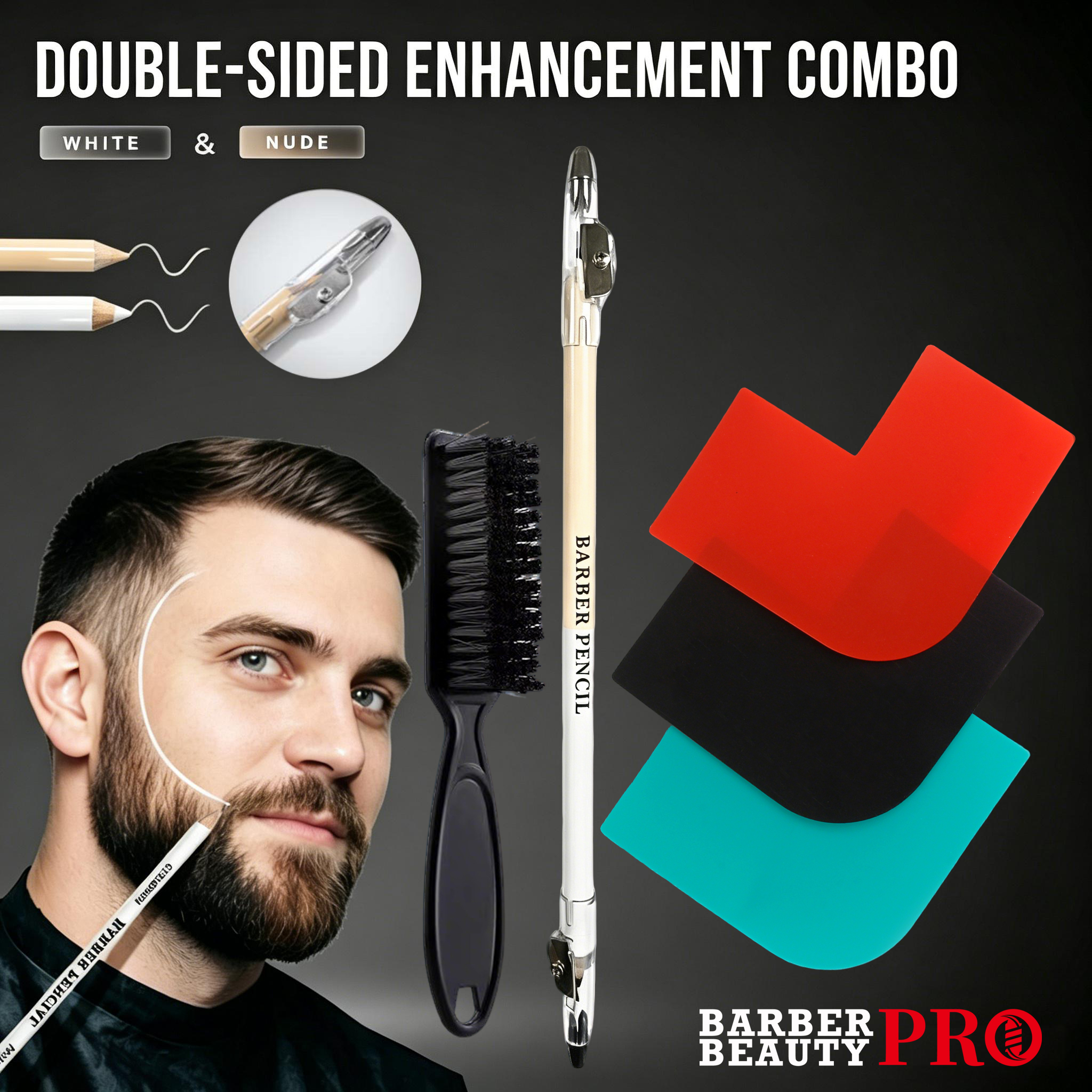 3Pcs Double-sided Barber Beard - Home Barber 리뷰 및 가격