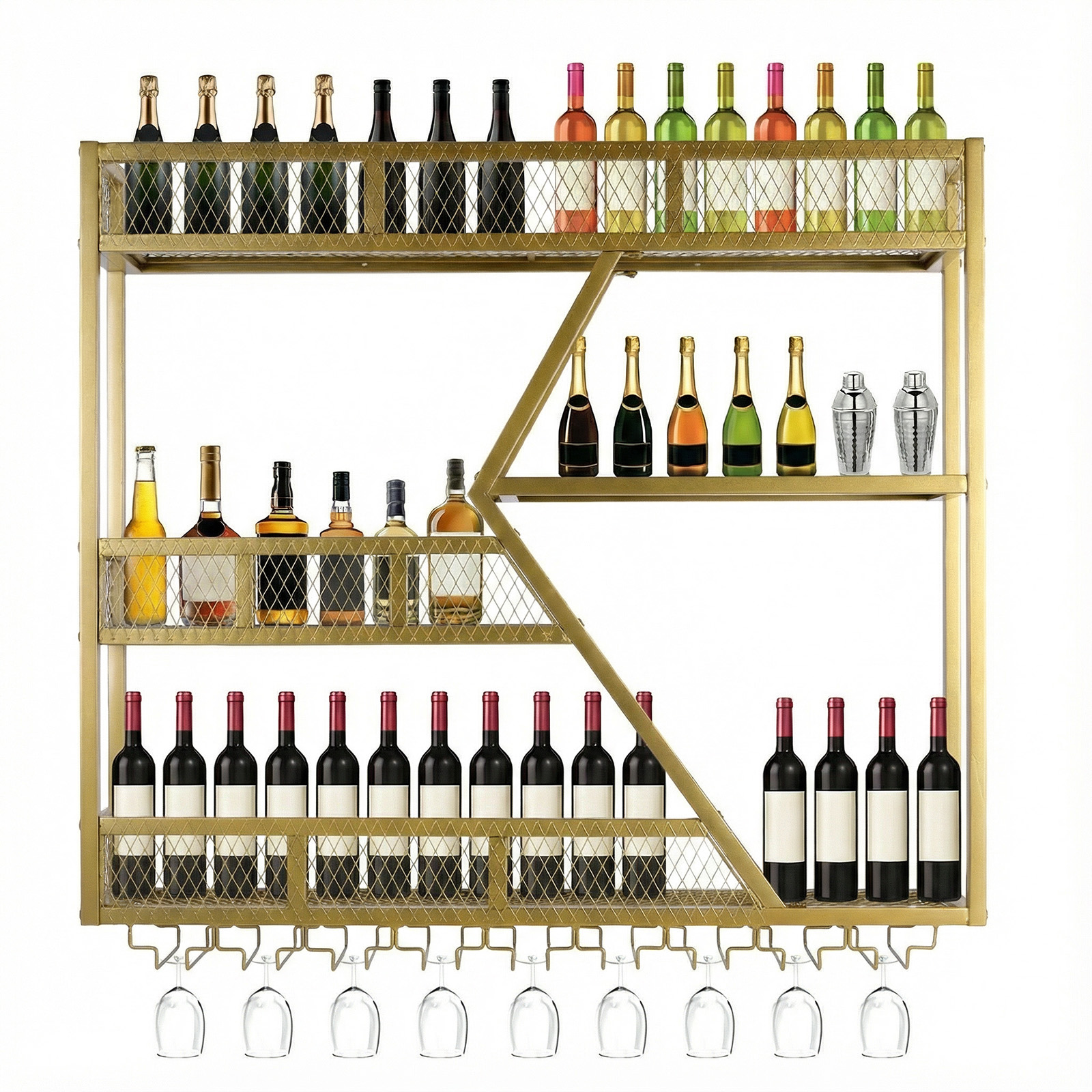 39in 3-Tiers Floating Bar Shel - Home Bar Shelves 리뷰 및 가격