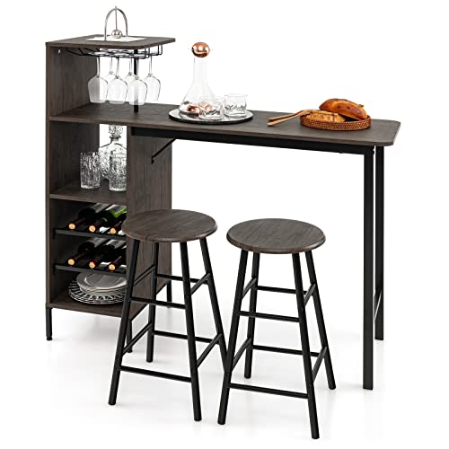 3-Piece Industrial Bar Set: Br - Home Bar Stools 리뷰 및 가격