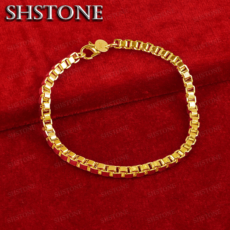 Exquisite 18K Gold 4mm Box Cha - Bar Cart Gold 리뷰 및 가격