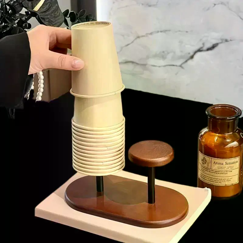 Paper Cup Storage Holder Woode - Home Bar Supplies 리뷰 및 가격