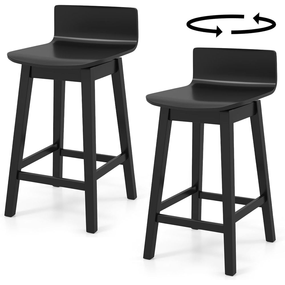 Swivel Solid Wood Bar Stools S - Home Bar Stools 리뷰 및 가격