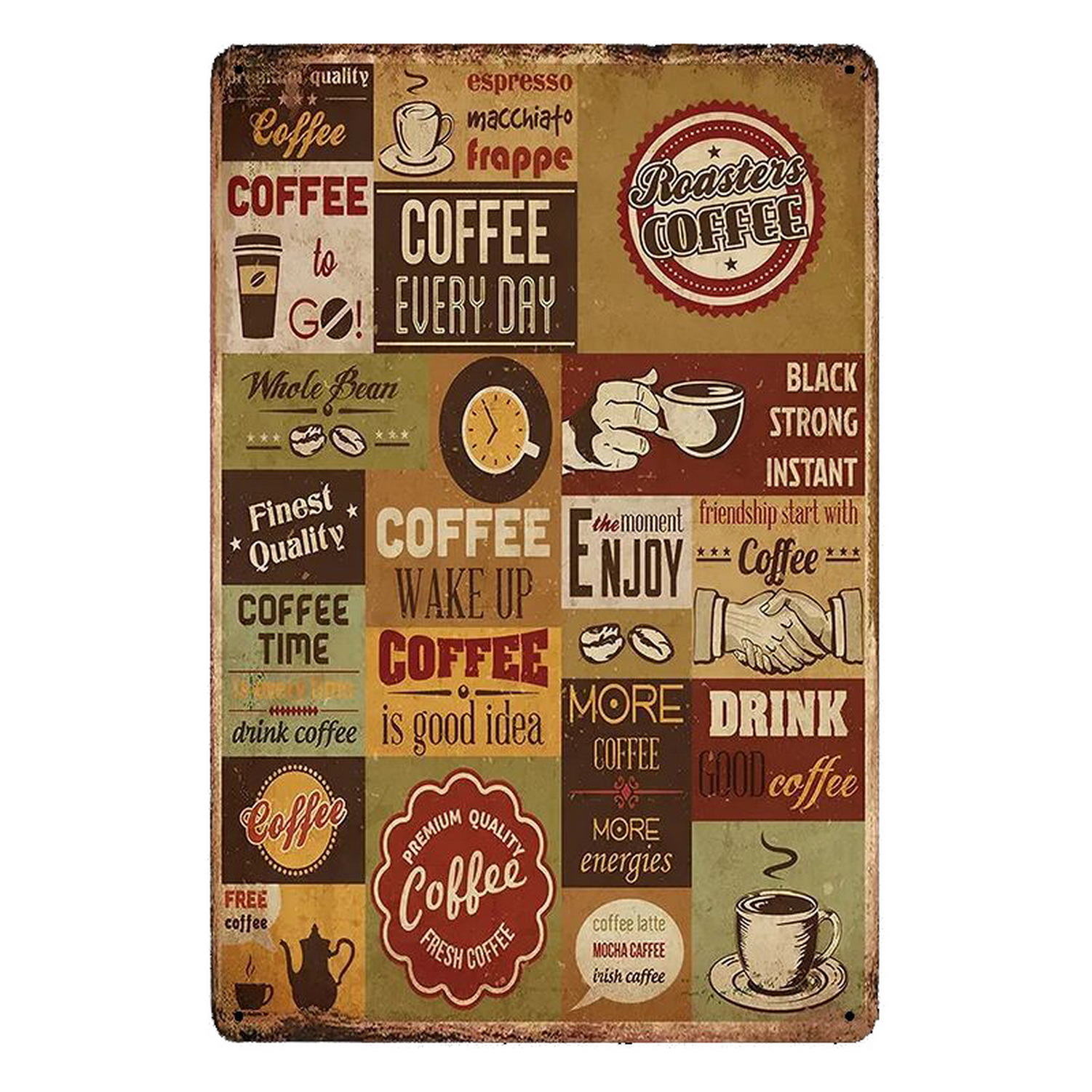 Metal Tin Signs Italian Coffee - Home Bar Cafe 리뷰 및 가격